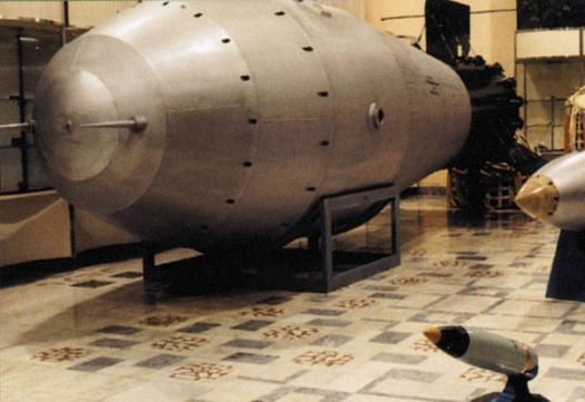"Big Ivan"- the world's largest nuclear bomb - http://nuclearweaponarchive.org/Russia/TsarBomba1Big.jpg